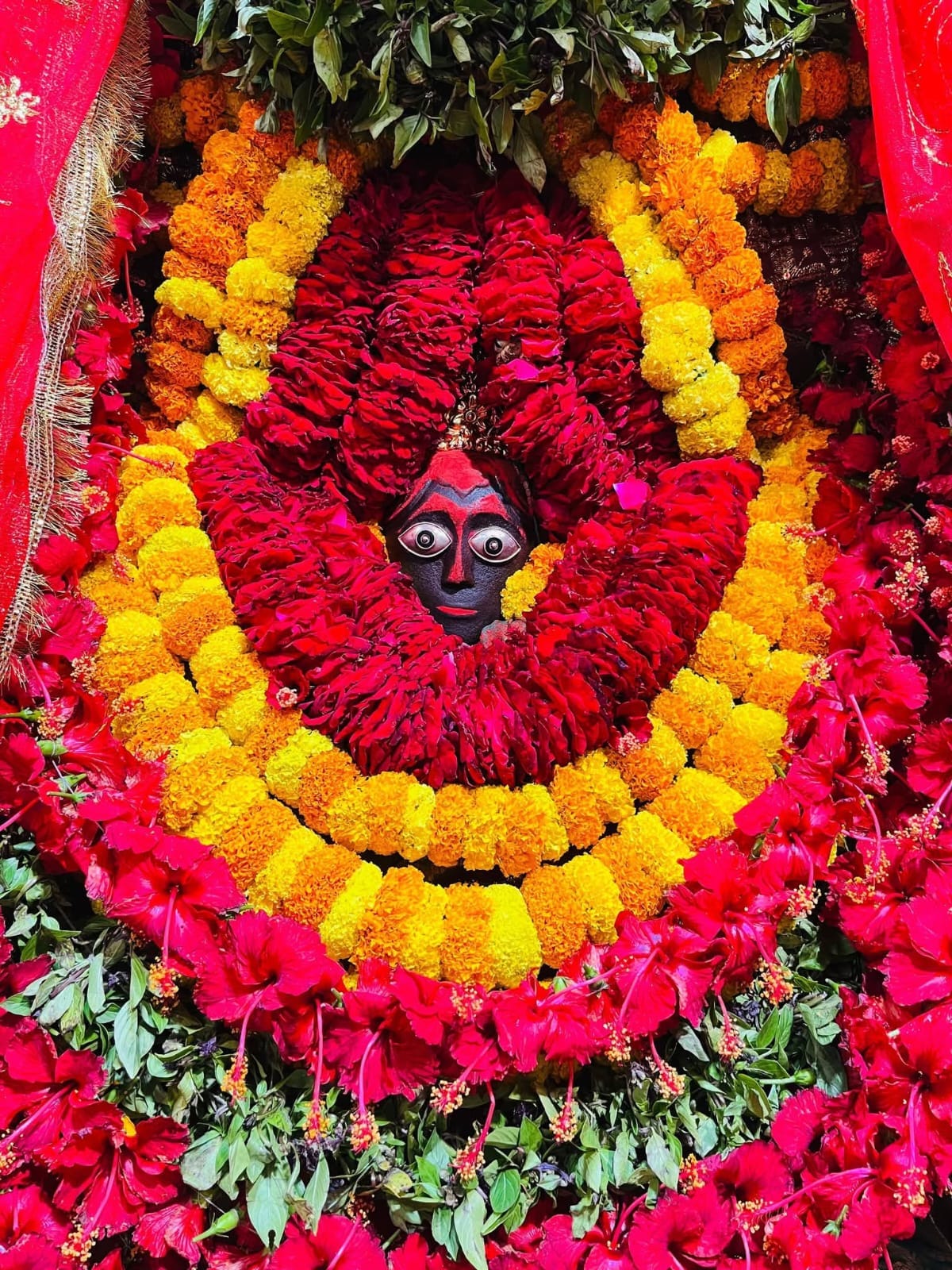 On the sixth day of Navratri, Mata Shitala is offered betel leaves, dry fruits and barfi.