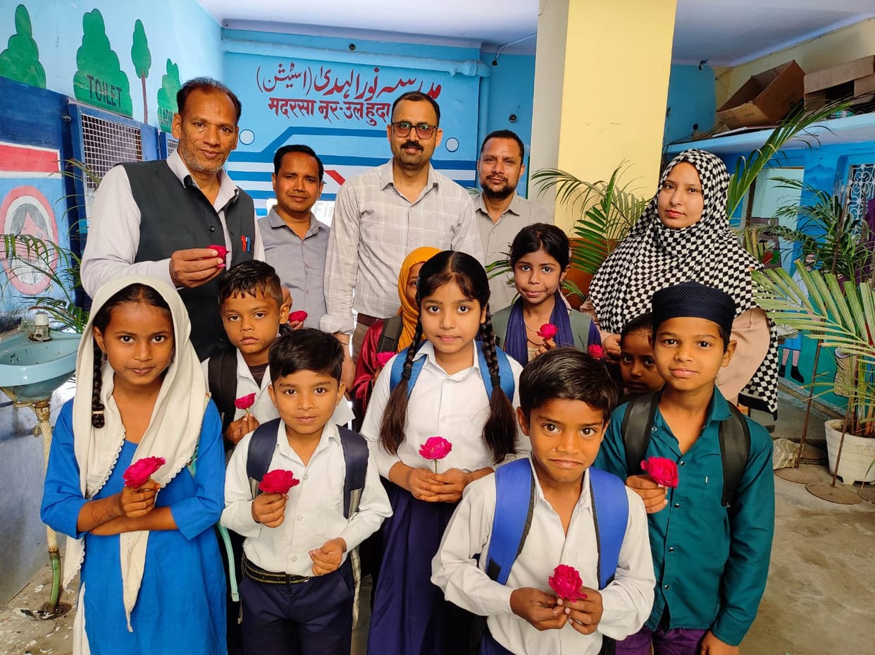 Academic Session Begins in Madrasas; Children Welcomed with Flowers