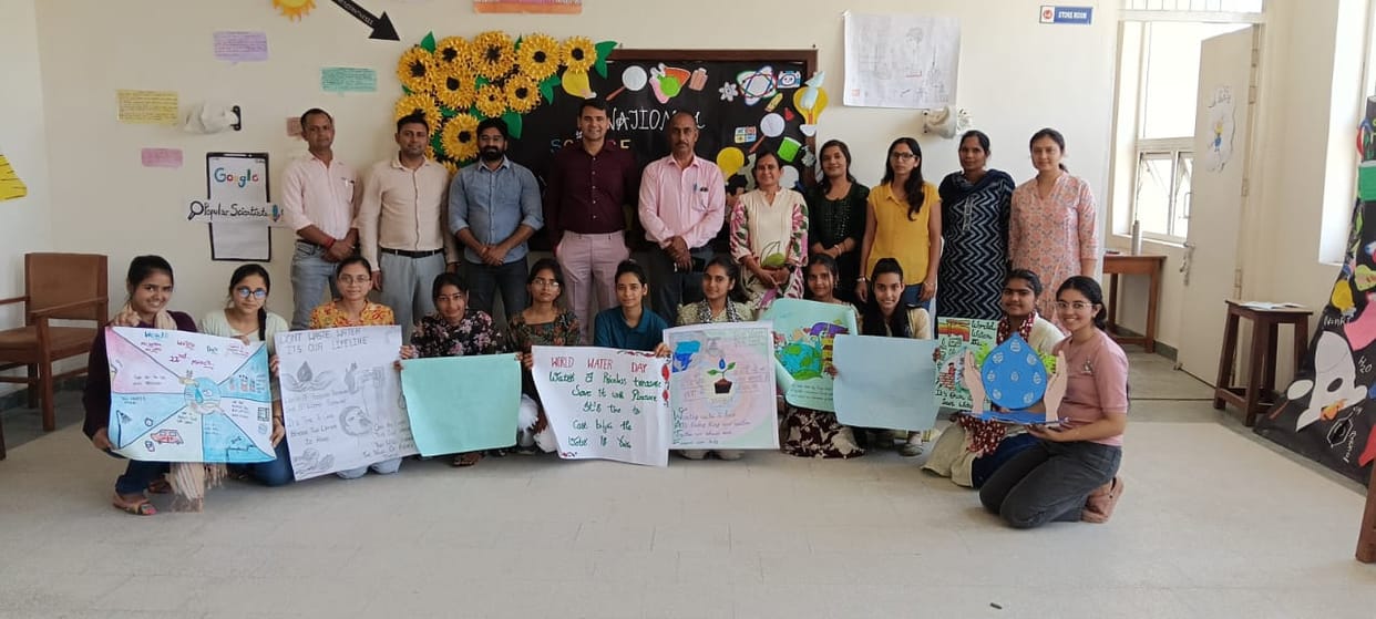 Message of water conservation given through poster