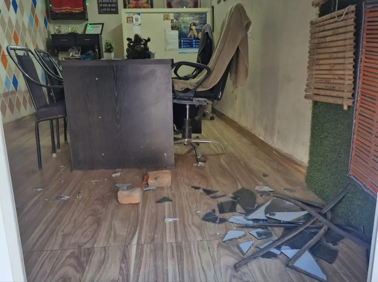 Thieves entered the IELTS centre through the roof and fled with laptops, documents and cash.