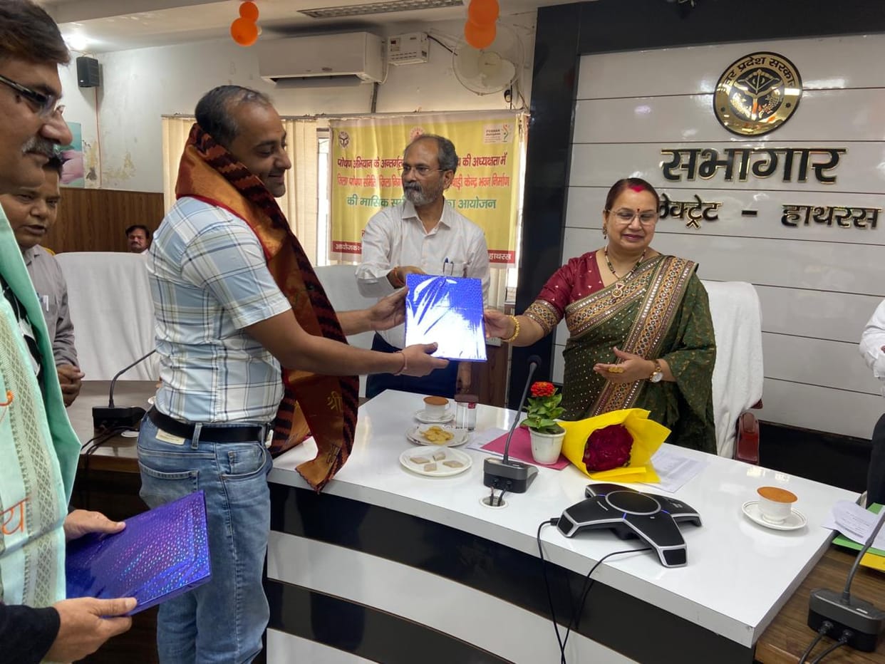 Heads of TB-Free Gram Panchayats Honored
