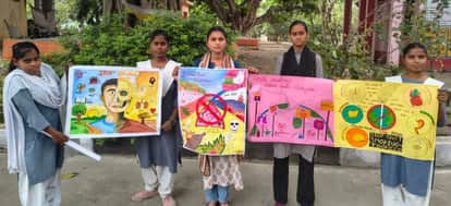 Conveyed the message of a 'Drug-Free India' through a poster competition.