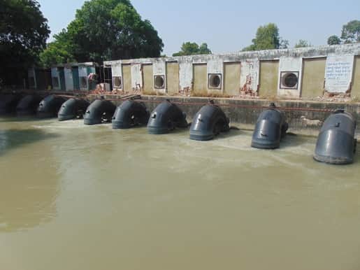 दिल्ली रोड स्थित जेएलएन नहर का पंप हाउस। संवाद