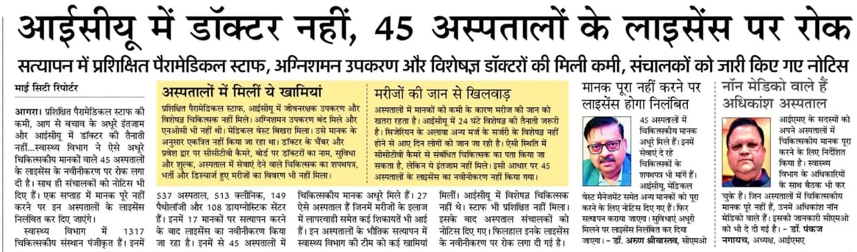 Playing with Patients' Lives: No Action Taken Against 45 Hospitals