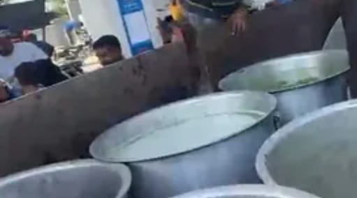 Video of oil being taken in utensils goes viral