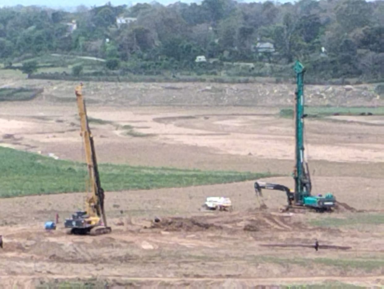 The construction work of Gajj Khad Bridge has gained momentum.