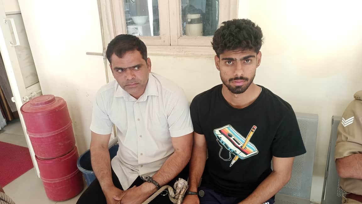 हत्याकांड में भोपा पुलिस ने पकड़े आरोपी फोटो संवाद