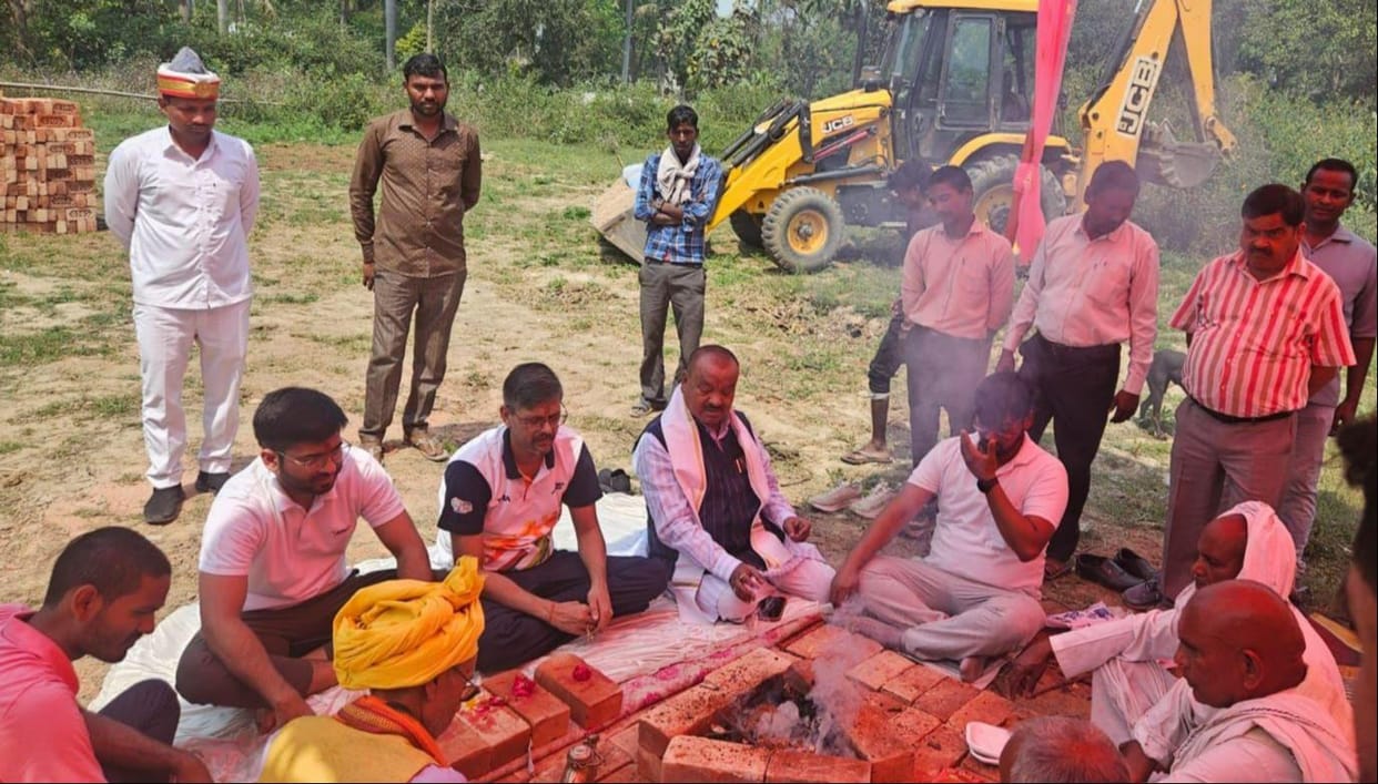 MLA laid the foundation stone of Utsav Bhawan