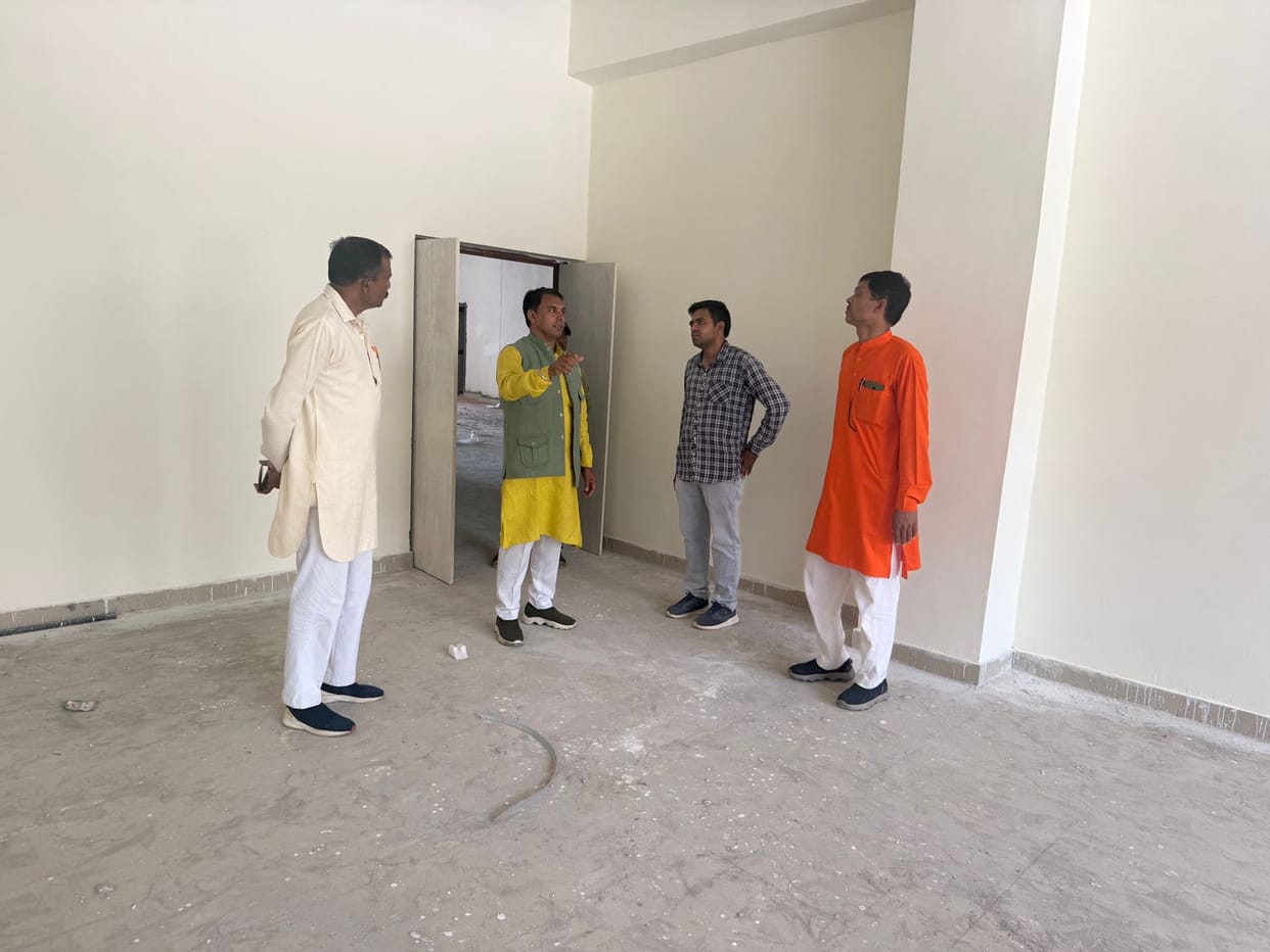 Chairman inspected the construction work of Mini Secretariat building.