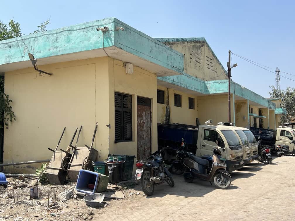 नगर के बंधा रोड स्थित स्लाटर हाउस,जहां बनेगा बिजली उपकेंद्र।संवाद