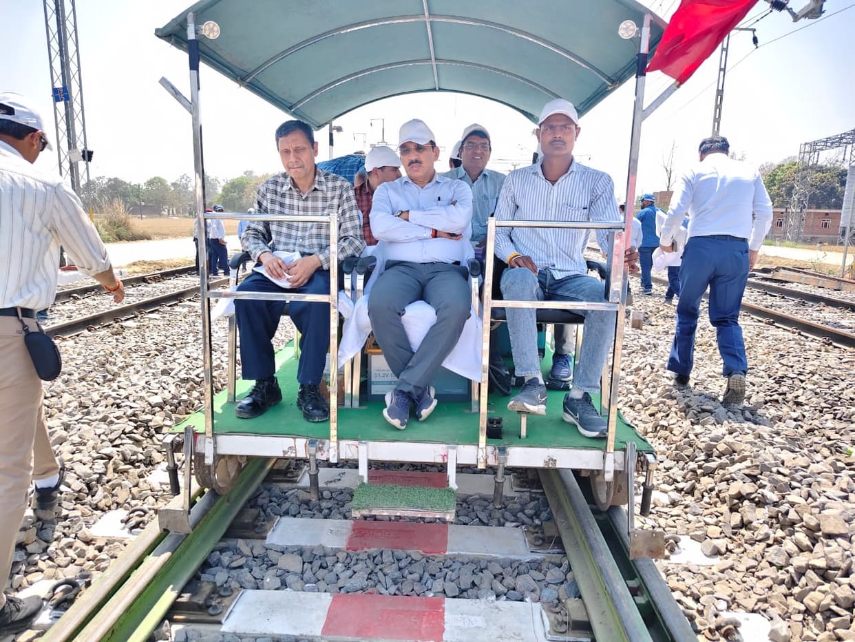 CRS special train ran at a speed of 127 kmph on the new track.