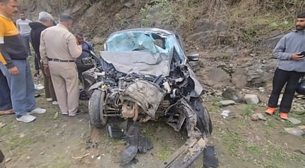 Two killed, three injured in bus-car collision