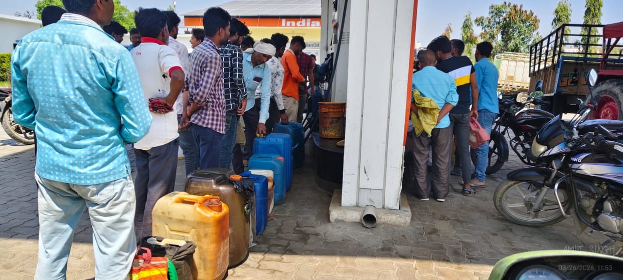 When the pumps were crowded, they stopped giving diesel worth more than Rs 500