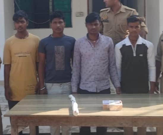  तरबगंज में पकड़े गए हत्यारोपी। स्रोत: पुलिस 