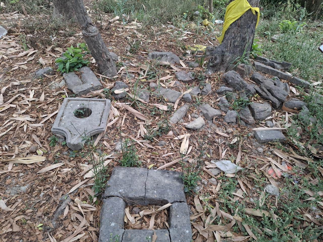 धांवा में मिले प्राचीन अवशेष। स्रोत- ग्रामीण