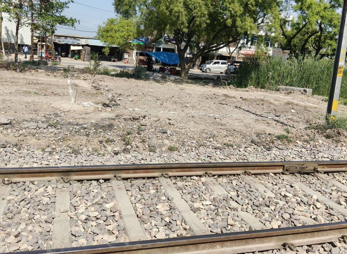 Work begins to build an underpass at the crossing