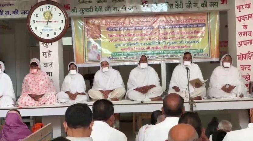 On the sixth day of Mahavir Katha, the birth episode captivated the audience.