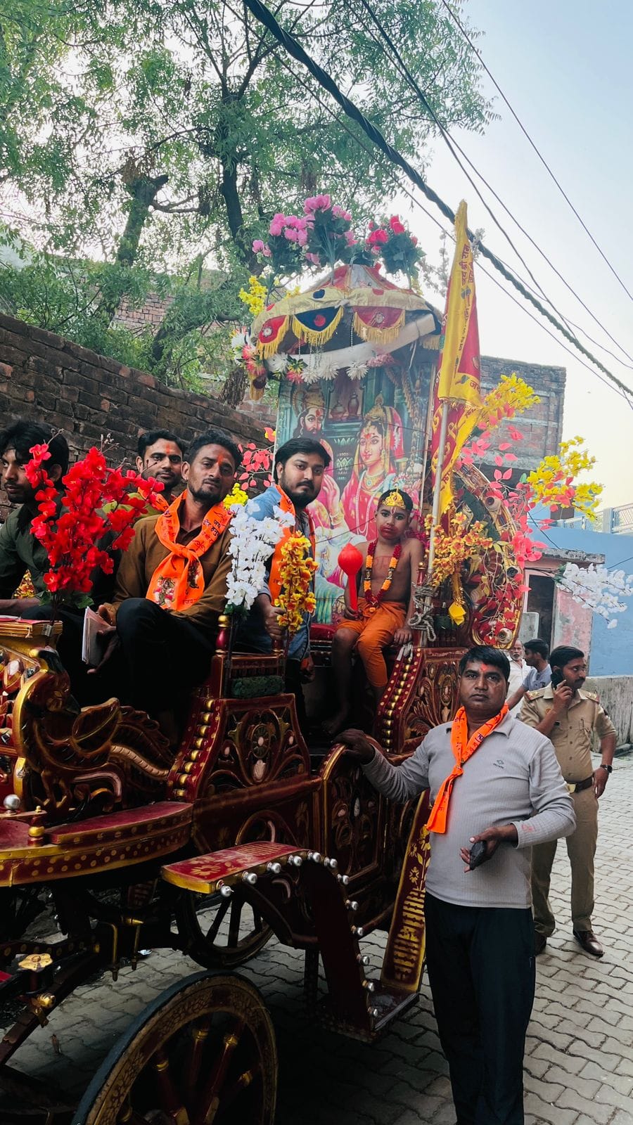 A grand procession was taken out on Ram Navami.