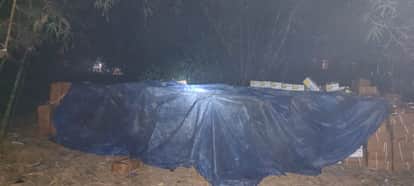 एसएसबी द्वारा जब्त किया गया केला