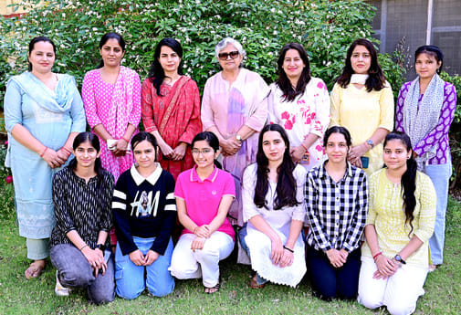 Nine female students from Tika Ram's MA English and BA English Honors programs have been included in the university's merit list.