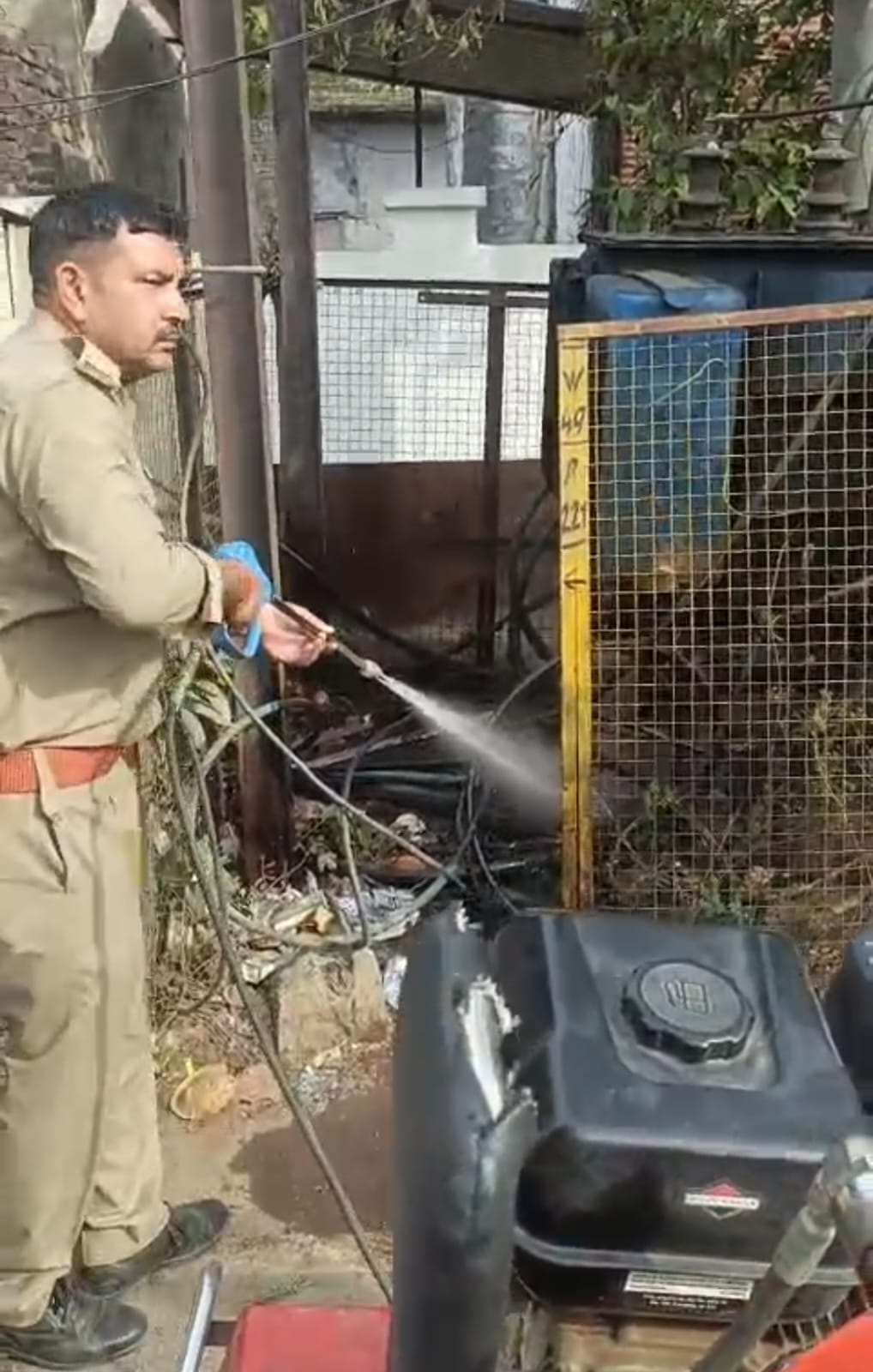 firozabad news transfarmer fire