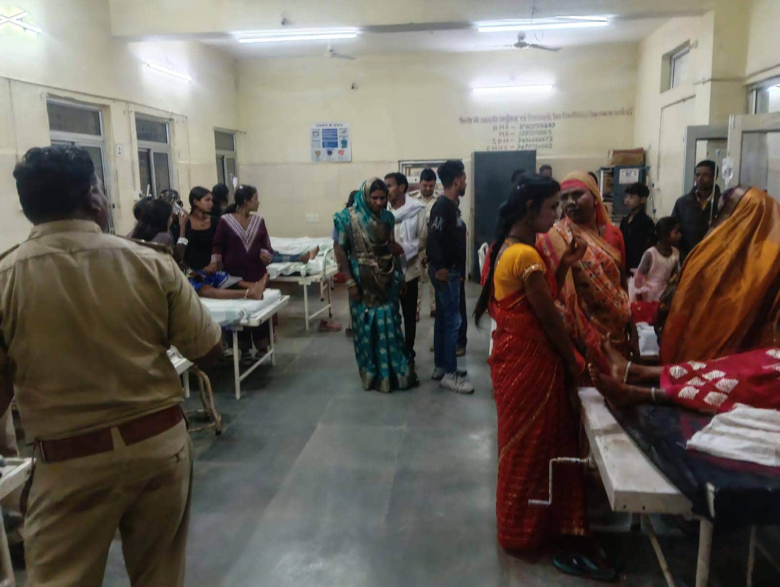 घटना में घायल यात्री