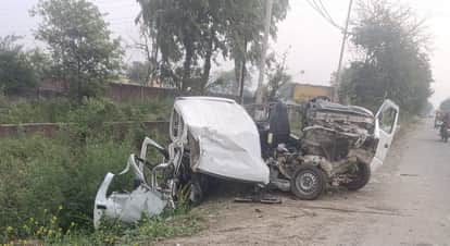 A vehicle collided with a car, an innocent child died and six were seriously injured