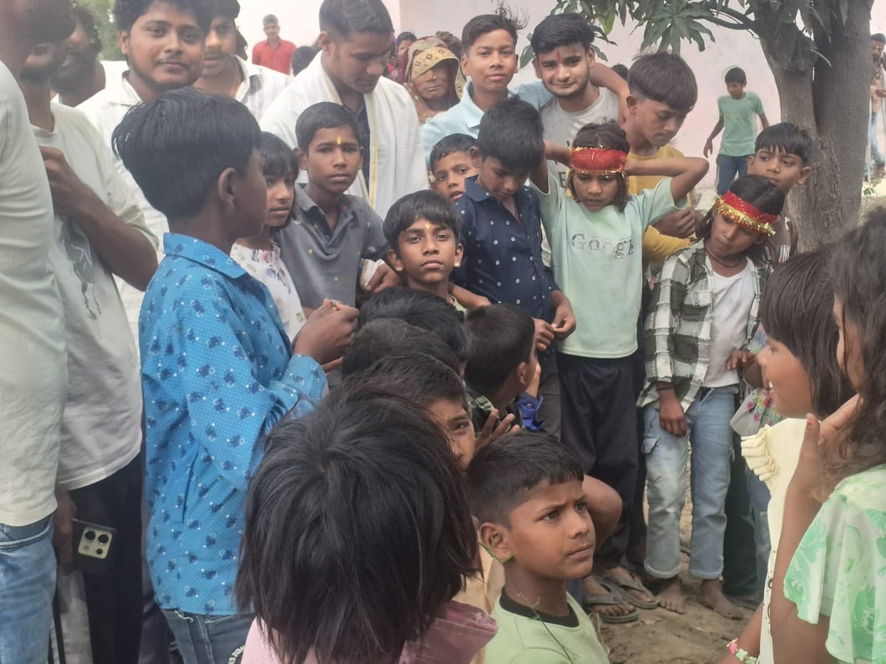 Devotees Intrigued Upon Spotting a Shivling Near a Peepal Tree