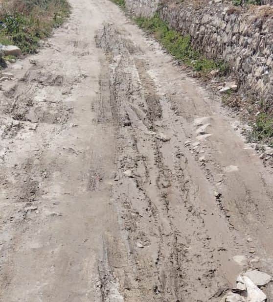 मुनिश-बाहली सड़क की हालत बनी दयनीय। संवाद