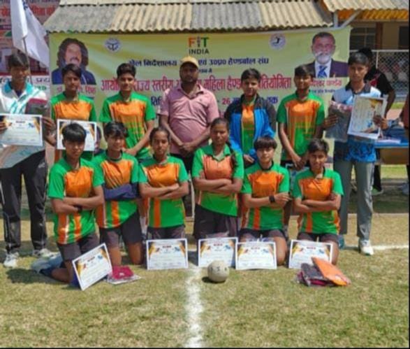 Handball: Ayodhya scored three goals in the last two minutes, shattering Kashi's dream of winning gold.
