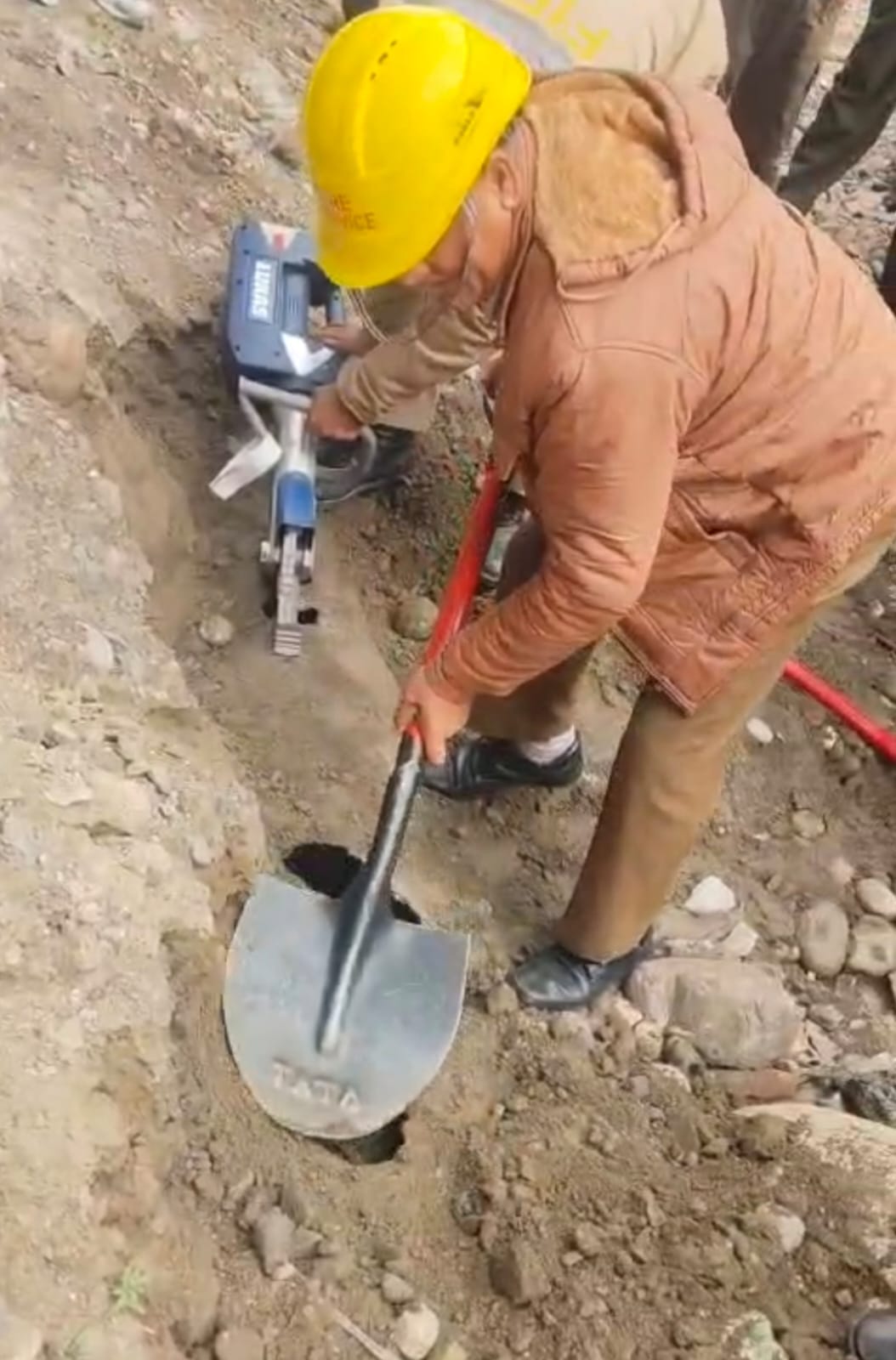 Man stuck in sewer pipe for hours