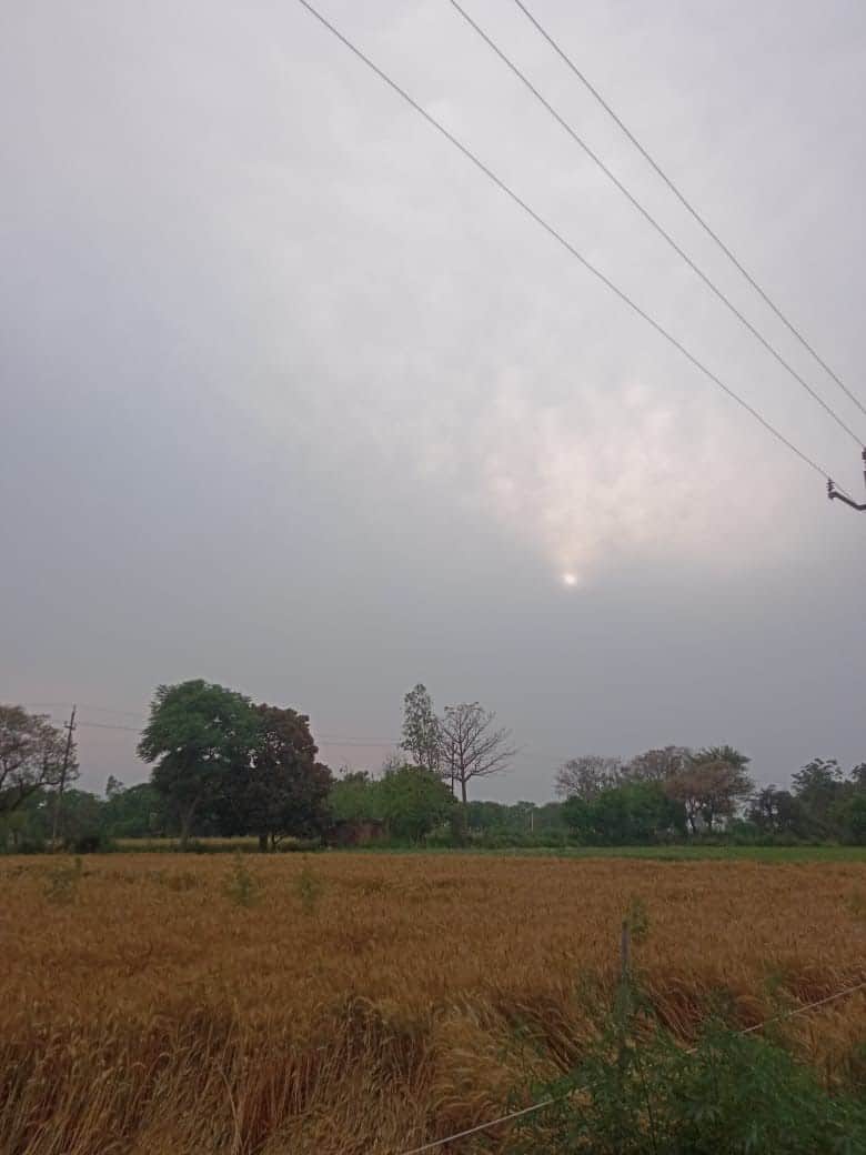 शुक्रवार सुबह बादल छाने व बूंदाबांदी के दौरान इस तरह का रहा मौसम। संवाद