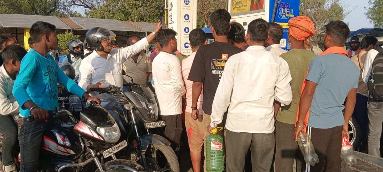 Diesel and petrol consumption doubled in two days