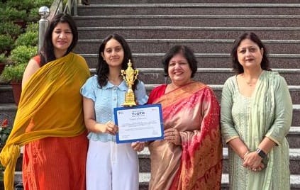 GVM's Apoorva Secures Third Place at State-Level Youth Parliament