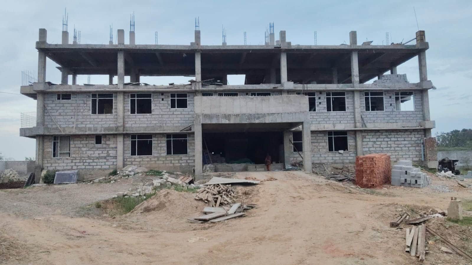 अंबाला छावनी के महेशनगर क्षेत्र में बन रही थाने की नई इमारत। संवाद