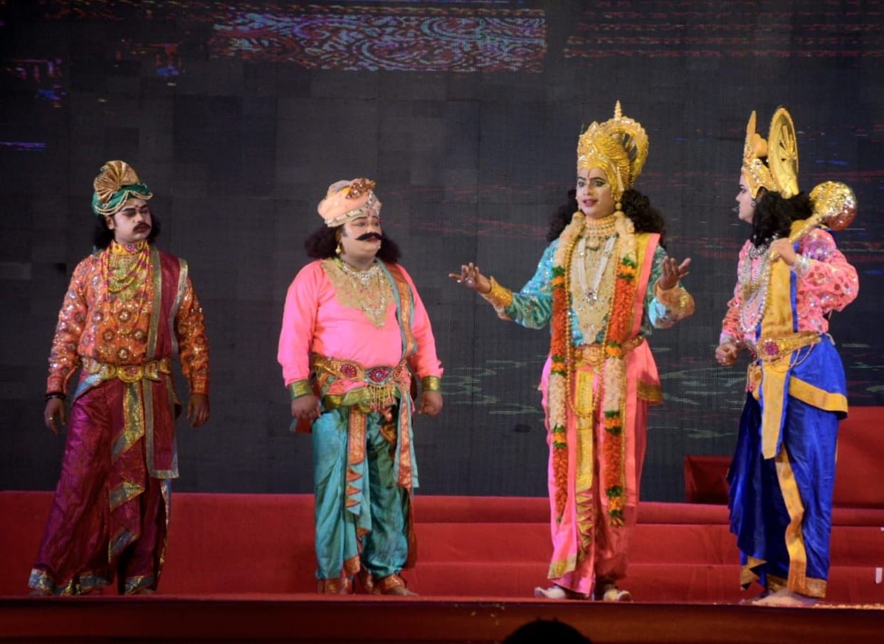 Enactment of the Birth of Lord Rama at the Chaiti Festival