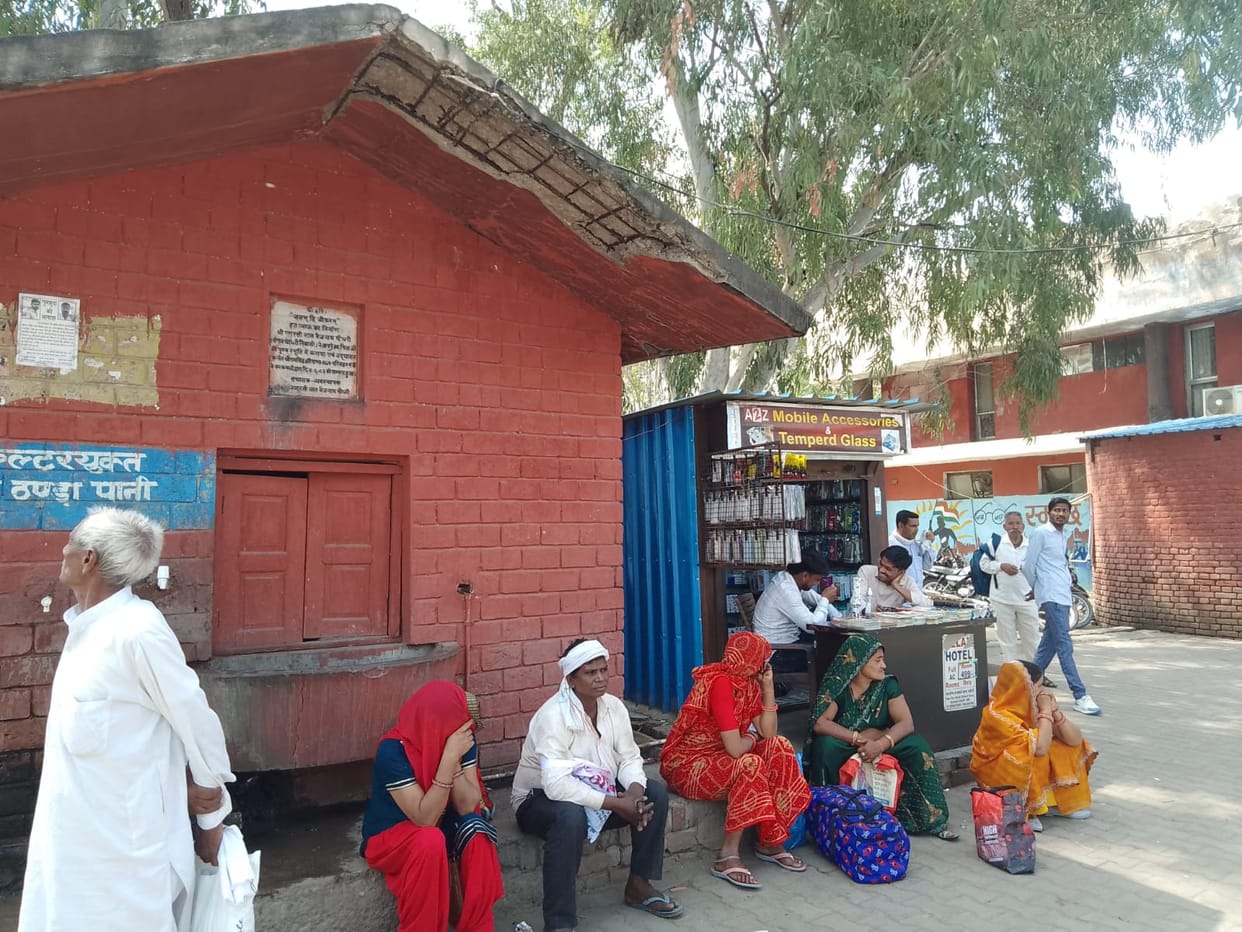 The dilapidated building of the bus stand is inviting accidents.