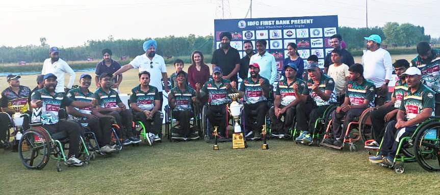 Dinesh Rana was named Man of the Match in the Unity T20 tri-series.