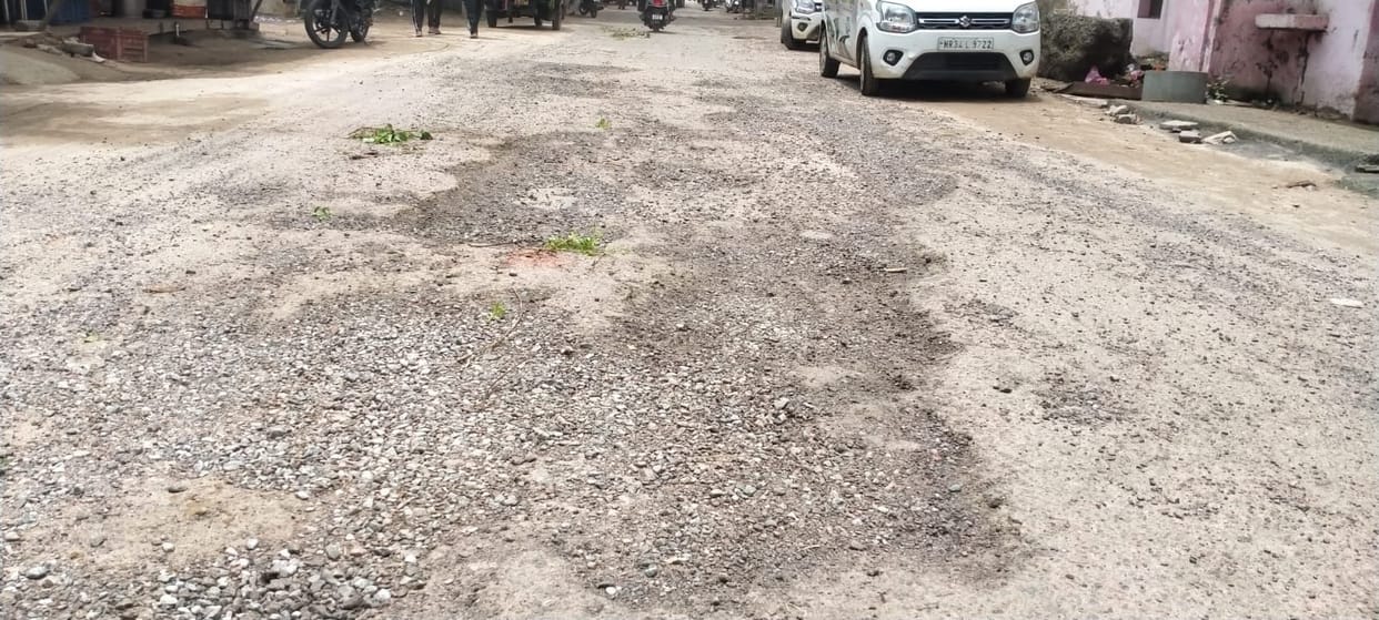 No attention is being paid to the repair of the dilapidated Goshala Road.