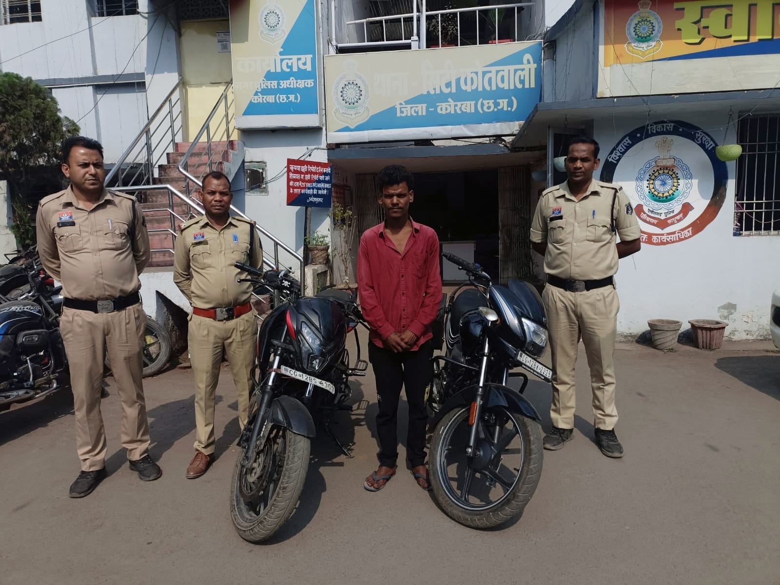 छह व्यक्तियों पर कार्रवाई