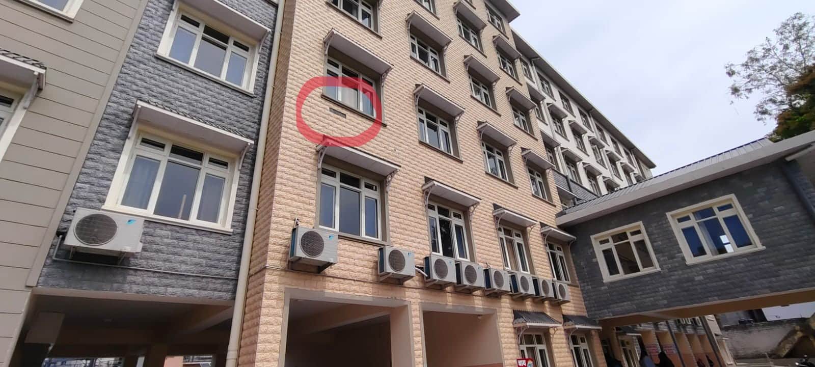 मिनी सचिवालय बड़सर के भवन की उखड़ी टाइल। संवाद