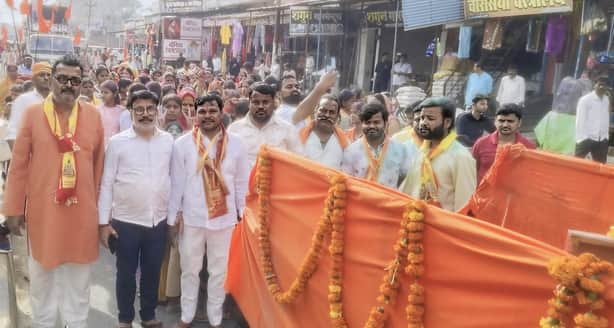 रूधौली में चैत्र रामनवमी पर निकली ज्योति यात्रा- संवाद