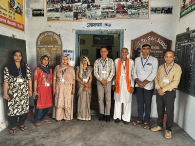 A training session was organized for the School Management Committee.