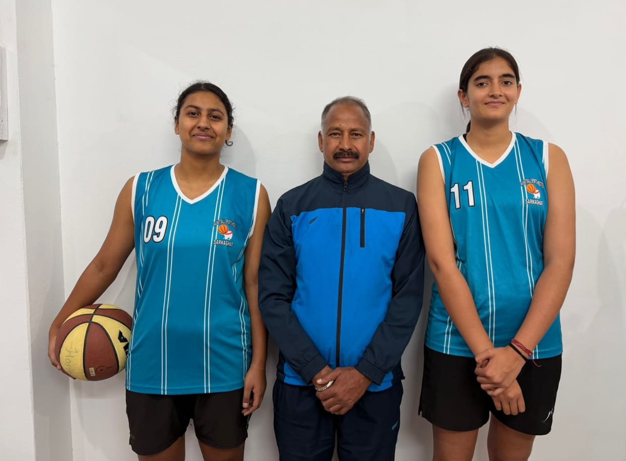 Two girl students selected for International Basketball Championship