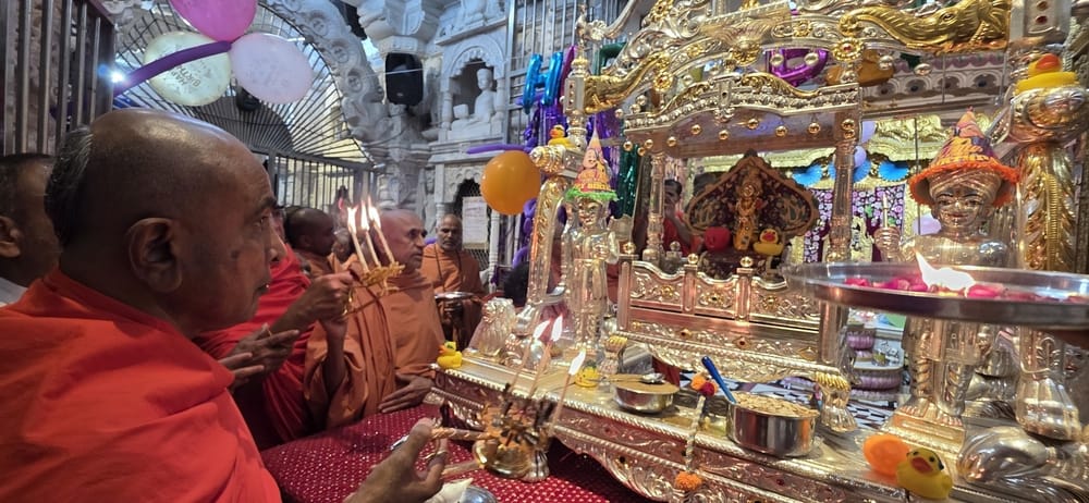 The 245th birth anniversary of Lord Ghanshyam Maharaj was celebrated with great pomp
