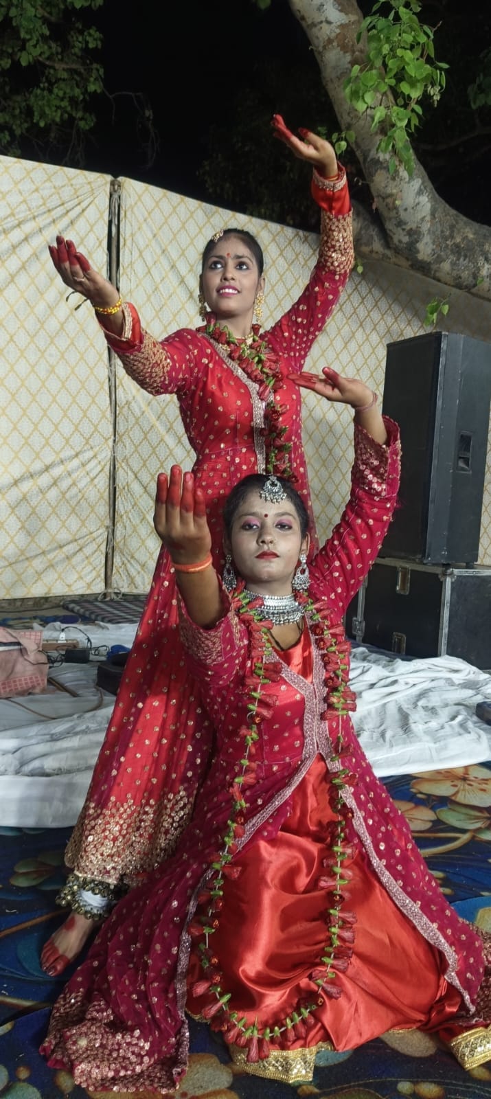 Mother Kali was adorned with melody, rhythm and beat