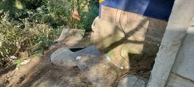 Dirt increases due to leakage in septic tank in Deotsidh