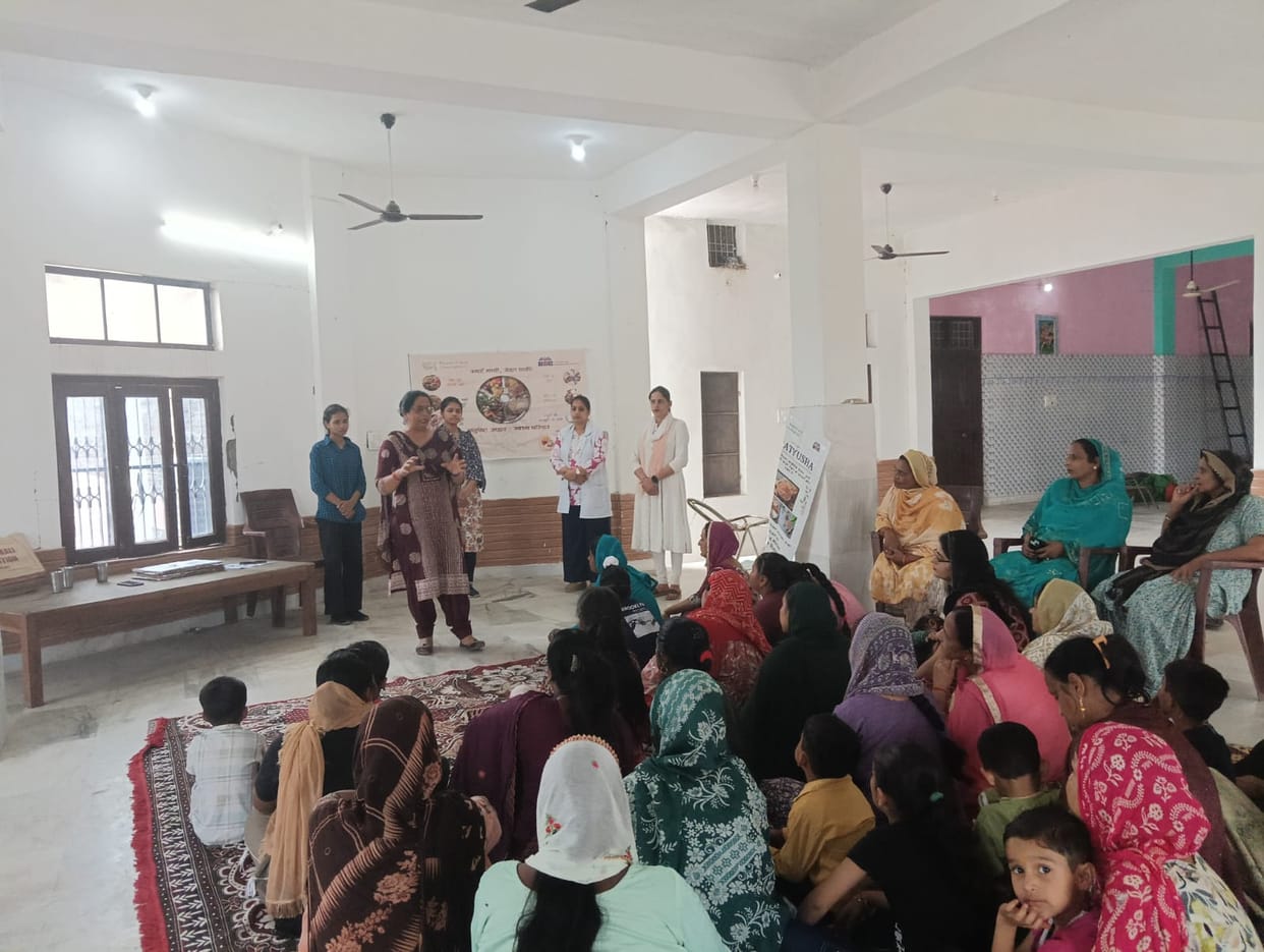 Importance of traditional grains highlighted through street play in Bhatiyan village