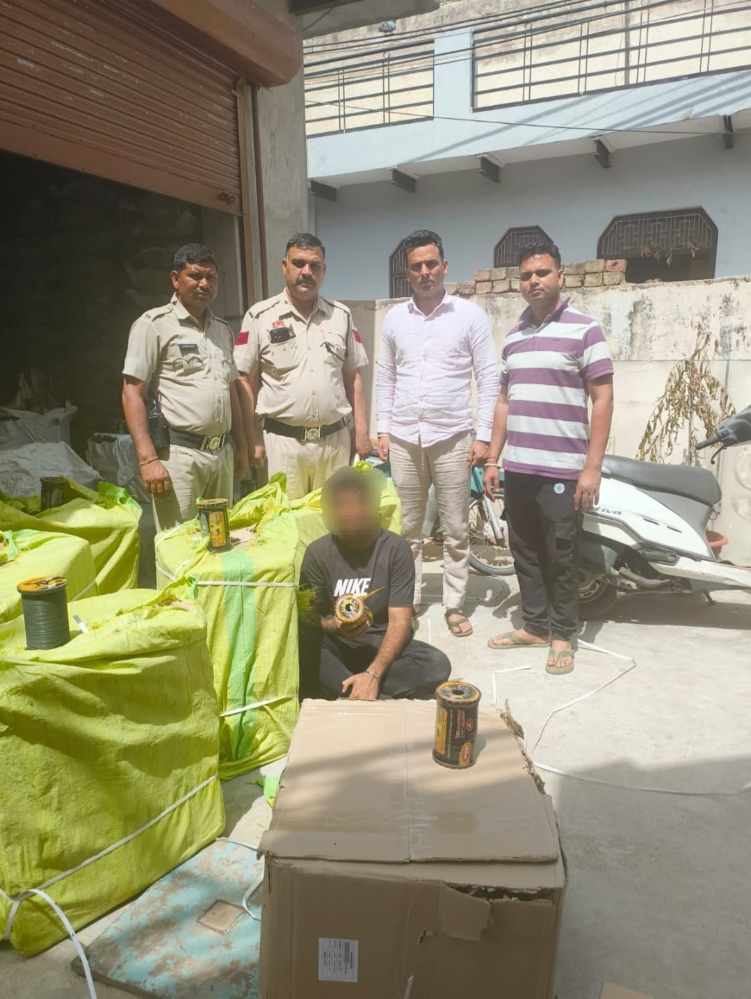960 reels of Chinese-made *manjha* recovered in 18 plastic sacks.