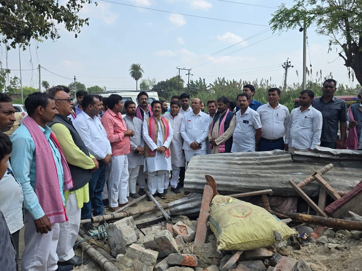 SP Leader Meets Woman Injured During Anti-Encroachment Drive